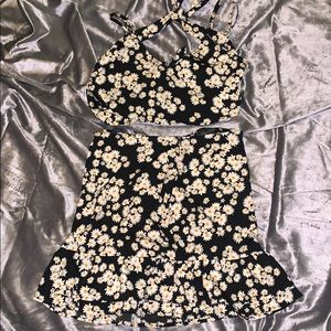 Two Piece Skirt and Tie Back Top